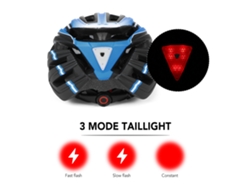 Casco De Bicicleta Montaña Aomiun Con Luz Trasera Visera Magnética Desmontable Uv Protector Para Hombre Mujer