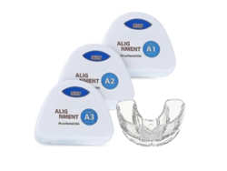 Juego De 3 Aparatos De Ortodoncia De Silicona Para Alineación Dental En 3 Fases, Entrenador Dental Transparente.