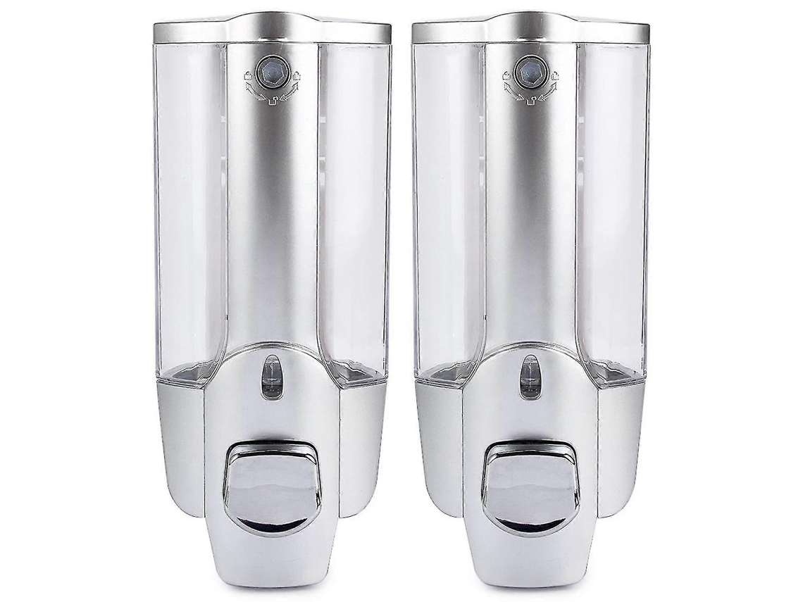 Dispensador de jabón y champú para baño y ducha de pared de 2 unidades de 350 ml para el hogar Rosewell