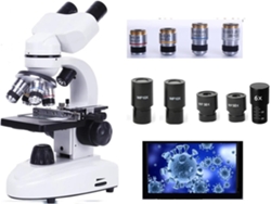 Microscopio Biológico Hd De 30000 Aumentos, Compuesto Digital Para Laboratorio Con Oculares Grandes.
