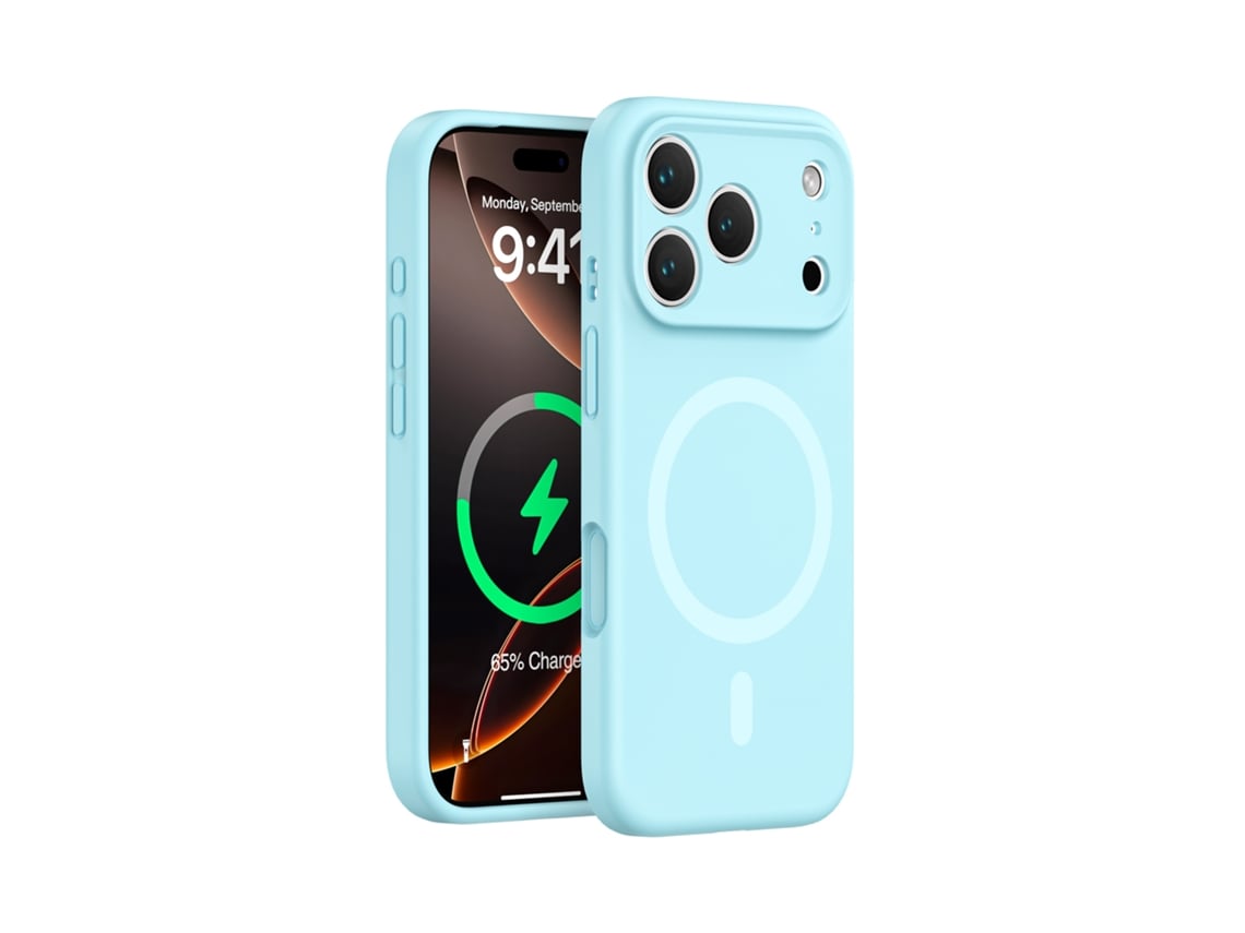 (azul Cielo, Iphone 17 Air) Funda De Silicona Líquida Para Iphone, Fuerte Fijación Magnética, Protección Completa, Diseño Sencillo.