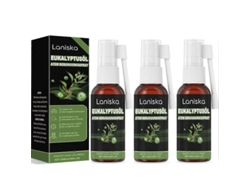 Spray Limpiador Pulmonar Natural A Base De Hierbas, Seguro, 3 Unidades
