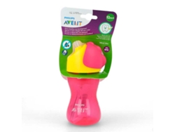 Vaso con Pajita AVENT (300ml 12m+ Rosa)