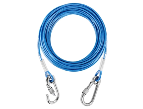 Cable para carrito con amarre para perros, correa reflectante resistente para perros grandes, azul, 6mm de ancho ZMDECQNA