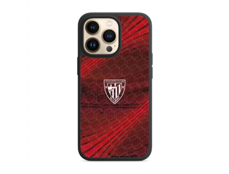 Funda Móvil Oficial Athletic Club para iPhone 14 Pro PHONECASES3D Piel Sintética Negro