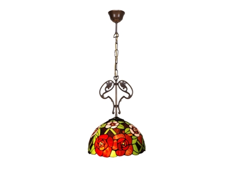 Lámpara de Techo VIRO Rojo Zinc 60 W 30 x 30 x 30 cm