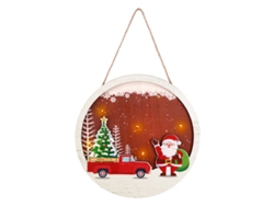 Letrero navideño de madera con luces LED, adornos para puertas y ventanas NEVEANCE