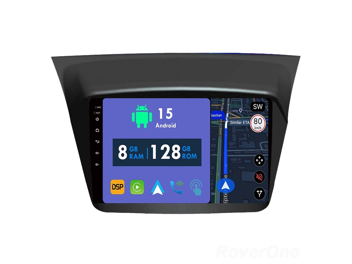 Coche Radio Android Auto Autoradio 8GB RAM 128G ROM CarPlay Navegación GPS Pantalla Táctil RoverOne para Mitsubishi Pajero Sport 2 L200 Triton 2008 - 2016 