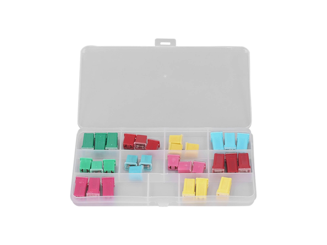 Kit De Fusibles Automáticos 30 Piezas Caja Plástica 20-60a 32v Accesorios Eléctricos