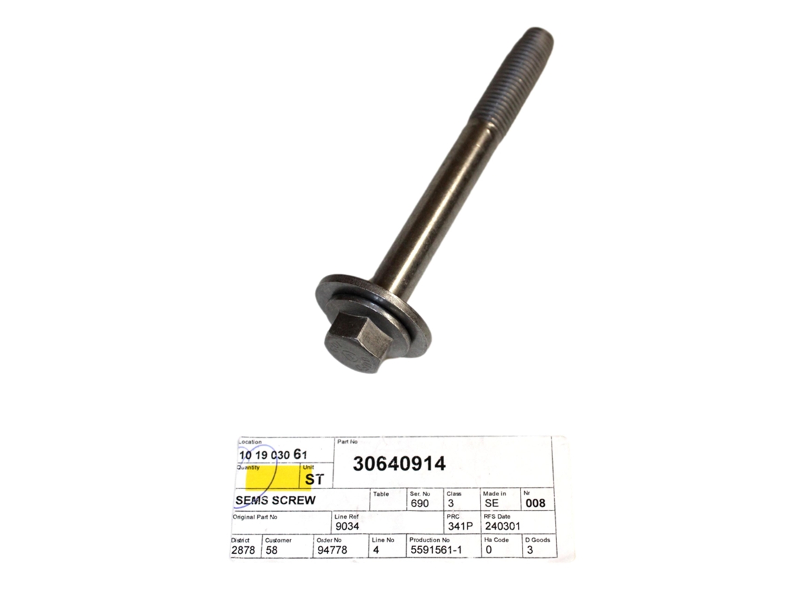 Volvo S60 V60 S90 V90 Xc60 Xc90 II Pasador M14x130 Bastidor de suspensión trasera Oe