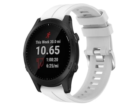 Correa De Reloj Inteligente Para Garmin Forerunner 945, Banda De Reloj De Silicona De Color Sólido Blanco De 22Mm VENISYMLIS