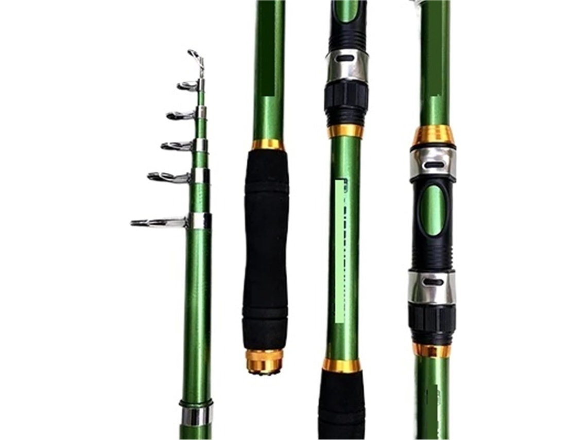 Caña De Pescar Telescópica Fibra Carbono Resistente, Accesorio Para La Alimentación Carpas, 2,1-3,6 M, 3,6 M