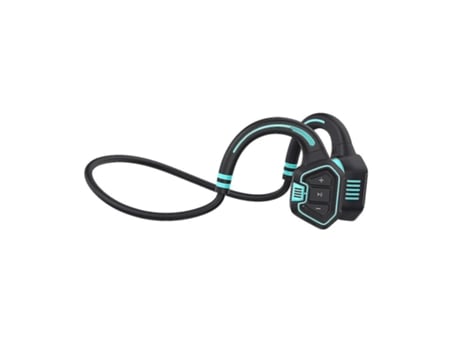 Auriculares Bluetooth Conducción ósea Mp3 Natación Ipx8 Impermeable 16Gb Memoria Micrófono Azul