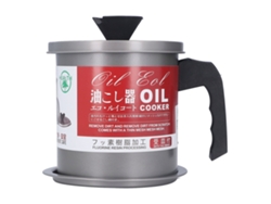 Trampa De Grasa De Acero Inoxidable De 1,4 L Con Filtro Para Aceite De Cocina Y Grasa De Tocino.