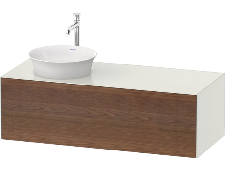 DURAVIT Tulip blanco, mueble de pared, ancho 1300 x fondo 550mm, con 1x extraíble, con tecnología tip-on, WT4977L