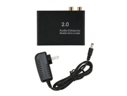 Adaptador Convertidor Divisor De Interfaz Multimedia Con Extractor De Sonido Hd 4k 60hz 100-240v