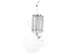 Mali armadilha para Caranguejos com 8 Loop, Malha de Aço Inoxidável Cilíndrica Reutilizável com Corda de Nylon 1pc