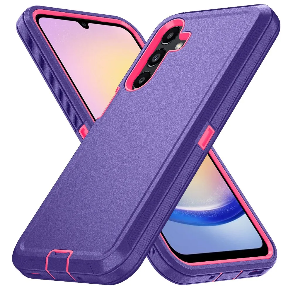 (morado Oscuro, Galaxy A27) Funda Protectora Para Teléfono Samsung Con Clip.