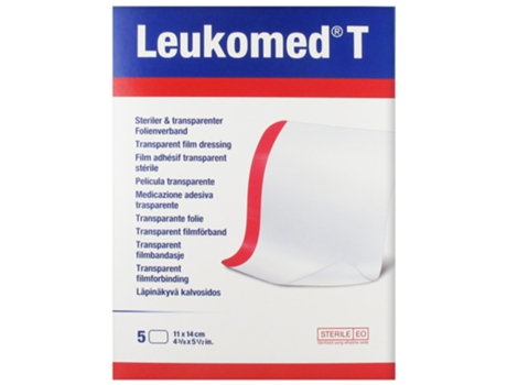 Leukomed T 5 Películas Adhesivas Transparentes Formato Grande 11 X 14 Cm ESSITY