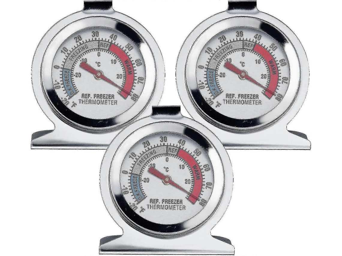 Termómetro para congelador, refrigerador, indicador de temperatura, acero inoxidable, inalámbrico PA RA COMP GOKOCO