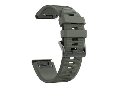 Correa Smartwatch Para Garmin Fenix 7 22Mm Correa De Silicona Verde Amy VENISYMLIS