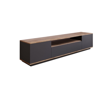 Mueble TV madera y gris 180cm TYRO CONCEPT U