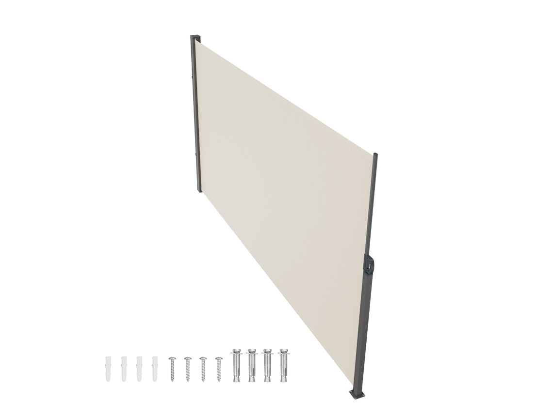 Toldo lateral retráctil Succebuy de 63" x 118", mampara divisoria para patio