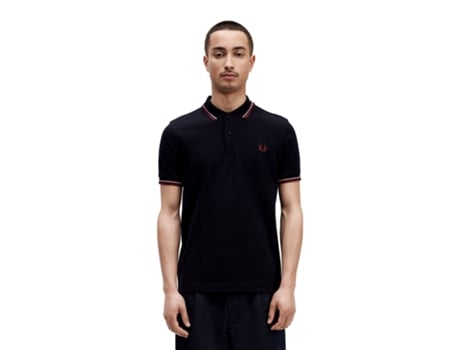Polo Dupla de Hombre FRED PERRY Twin Tipped Sintetico Azul (S)