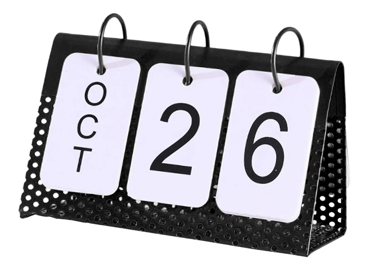 Calendario de escritorio creativo con marco de metal vayotoy