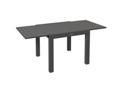 Mesa De Jardín Extensible Outsunny, Aluminio Gris, 81-162 Cm