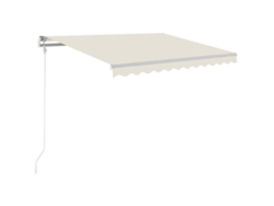 Toldo automático con LED y sensor de viento VIDAXL crema (350x250 cm)
