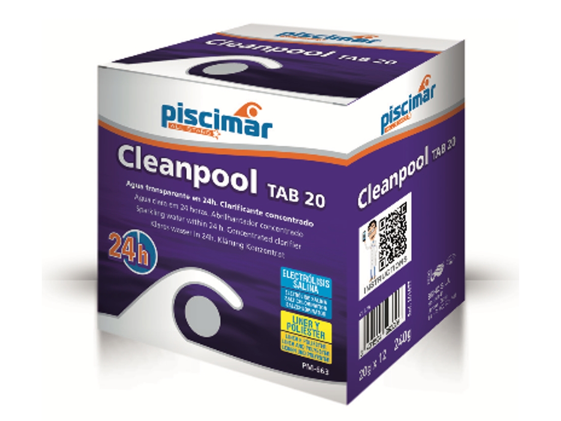 PM-663 CLEANPOOL Tab 20 - Comprimidos 2 KG (100 comprimidos)