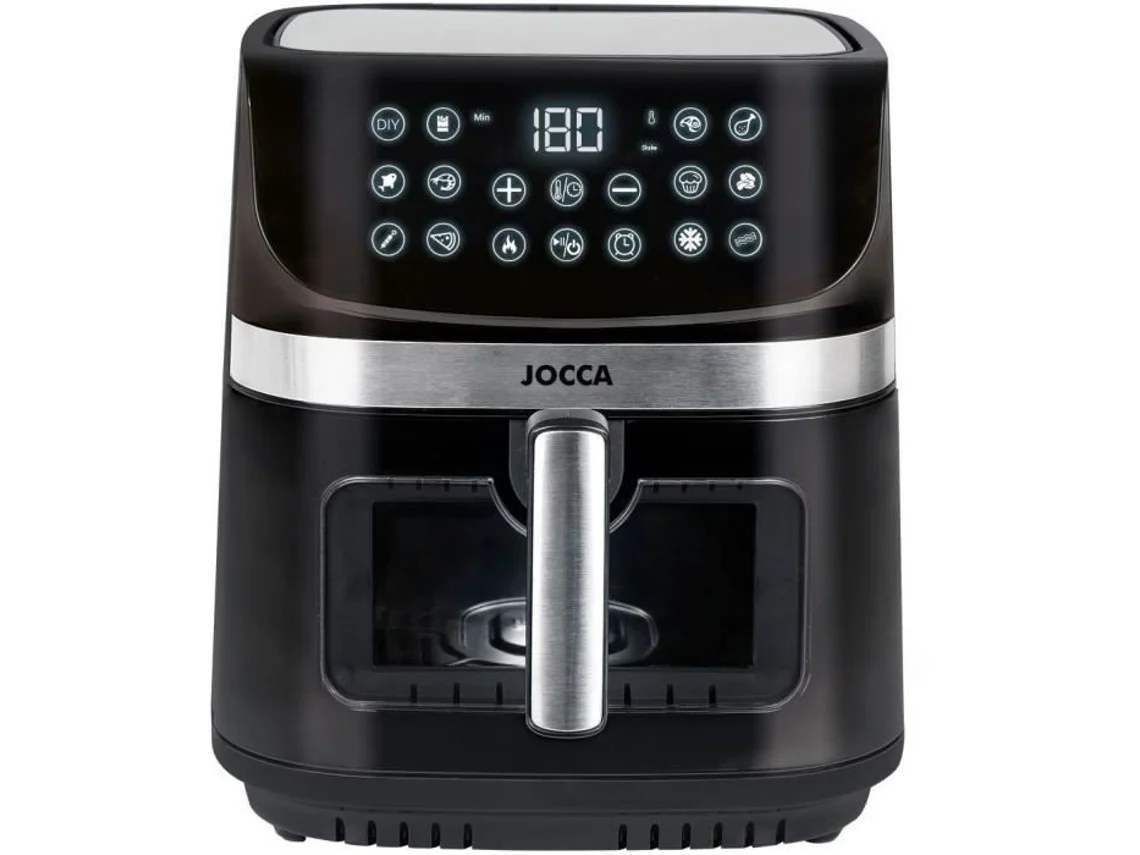 Freidora de aire Jocca 2352 de 9 l con 2 elementos calefactores, 30,5 x 38,5 x 35 cm
