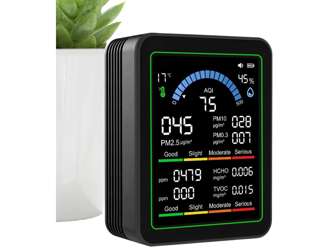 Analizador De Calidad Del Aire Para Hogares: Detector De Contaminación Interior, Sensor