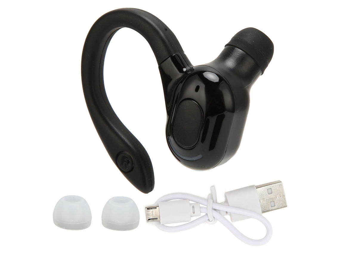 Auriculares Bluetooth Mono Inalámbricos Ipx4 Resistentes Al Agua Para Correr Y Conducir - Negro