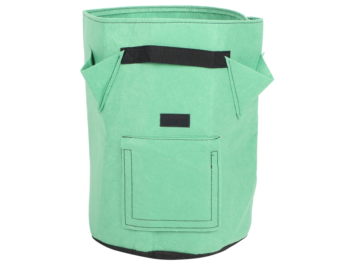 Bolsa De Cultivo Multifuncional De 10 Galones Con 4 Bolsillos Y 2 Puertas Para El Cultivo De Hortalizas.