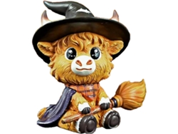Figura De Vaca De Las Tierras Altas Para Halloween, Estatuilla De Gnomo De Las Tierras Altas, Figura De Animal De