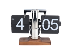 Reloj de mesa automático Baok-Retro, digital y mecánico, con pantalla de 12 horas, para el hogar y la oficina.