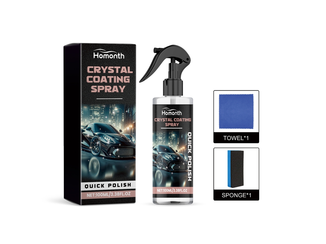 Spray de recubrimiento cristalino, brillo duradero, fácil limpieza, para automóviles | Sin marca