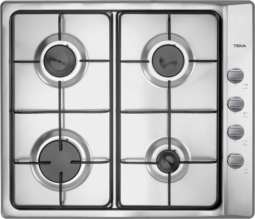 Placa de Gas TEKA e60.3 4g Al (Gas Butano-propano - 60 cm - Inox)
