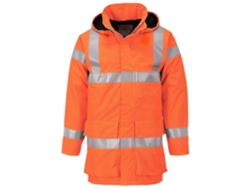 Chaqueta Ligera De Alta Visibilidad, Ignífuga Y Antiestática Bizflame Rain Naranja / Xxl
