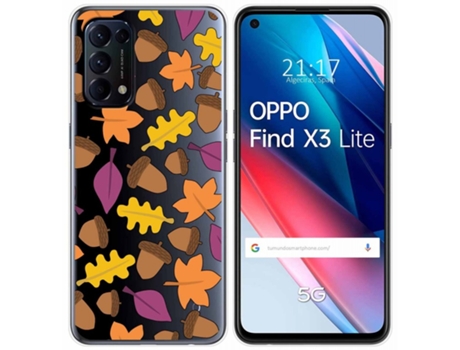 Carcasa Oppo Find X3 Lite TUMUNDOSMARTPHONE Dibujos Transparente Multicolor