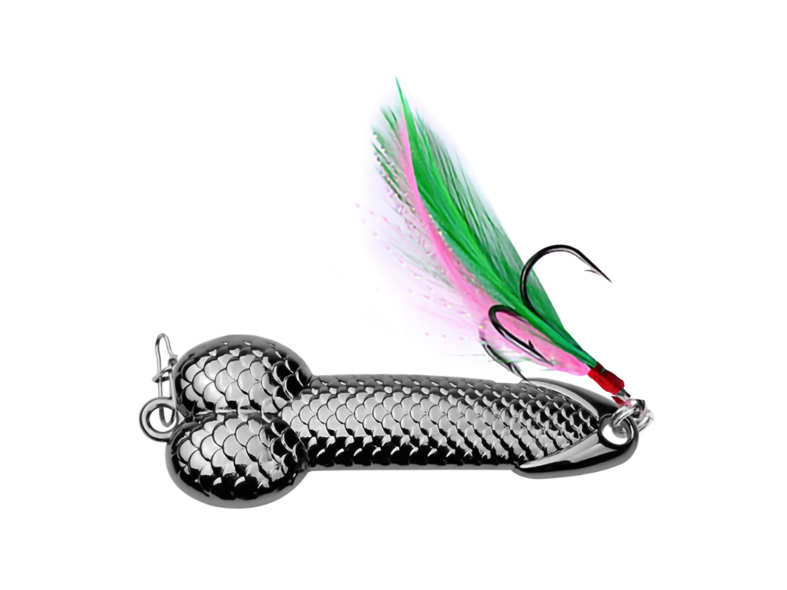Señuelo De Pesca Con Cuchara De Lentejuelas De Metal Y Anzuelo Con Plumas 15g 54mm Negro De Cañón