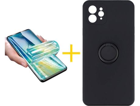 Carcasa + Protector de Pantalla para iPhone 12 Pro Max ACCETEL Negro