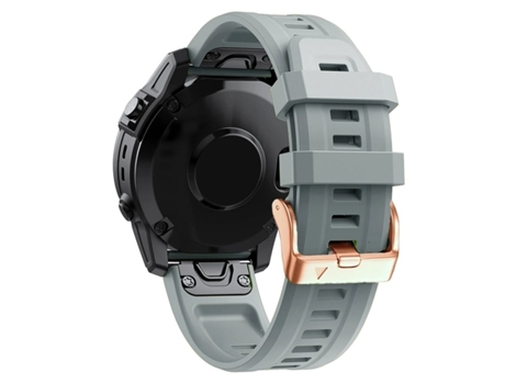 Correa Silicona Cierre Metálico para Garmin Fenix 6S Pro Azul Oscuro y Gris Pack 2X VEANXIN