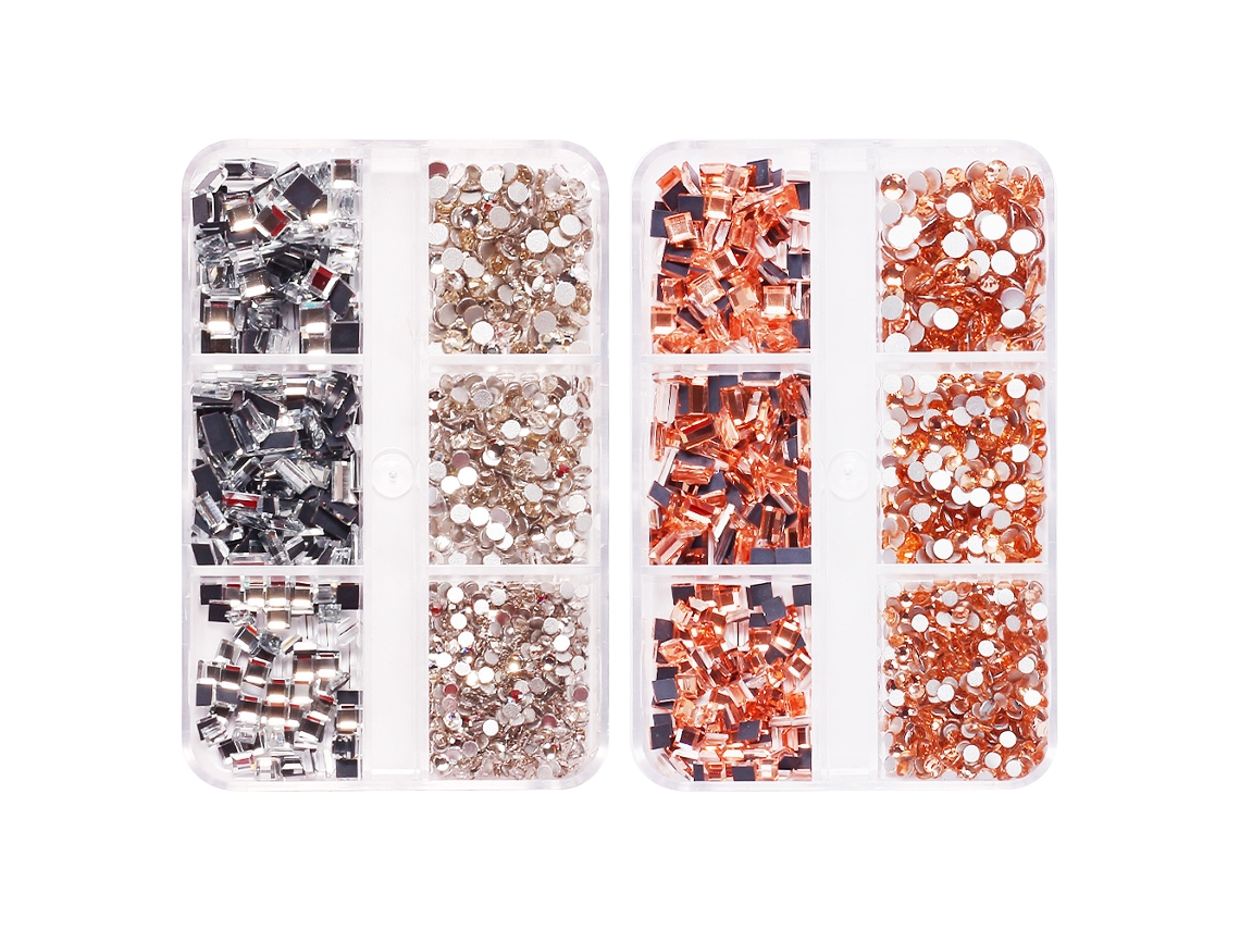 Cristales de uñas, gemas planas para manualidades y moda. KOFIHETY