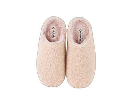 Chanclas de Mujer VICTORIA Norte Borreguito Beige (36)