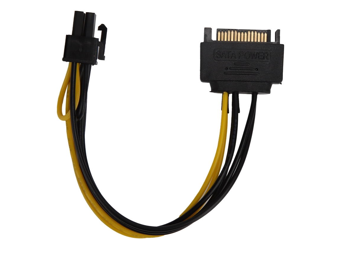 5 Adaptadores De Cable De Extensión Sata De 8 Pines A 15 Pines Para Fuente De Alimentación De Tarjeta De Video Y Disco Duro