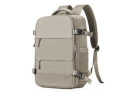Mochila de viaje de cabina de gran capacidad con múltiples compartimentos (zapatos, ropa, portátil).