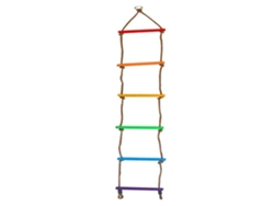 Escalera De Cuerda Para Niños Con Tejido Multicapa Resistente Y Colorido - Accesorio Para Entrenamiento En Casa